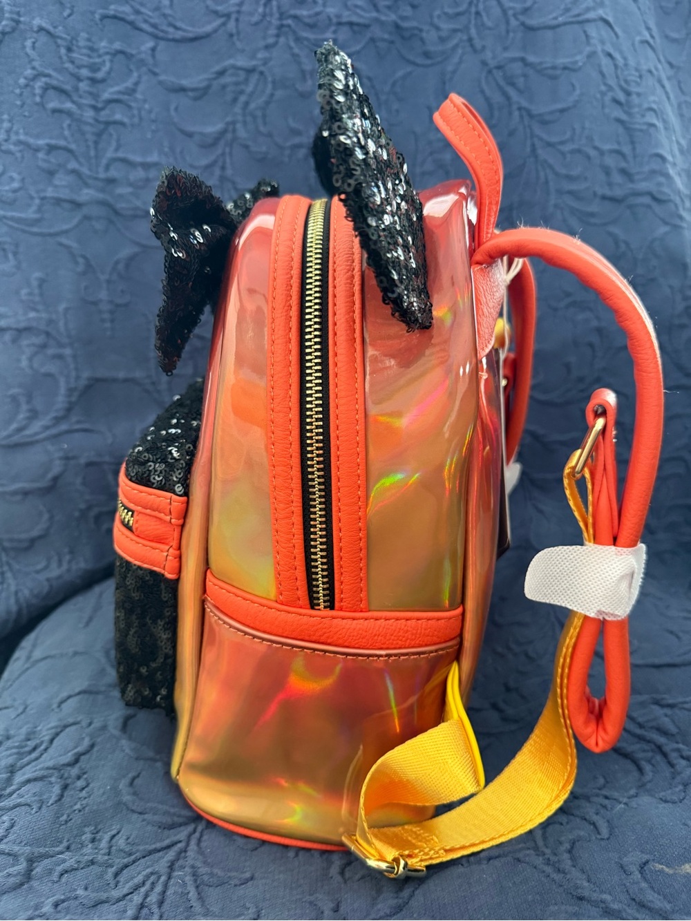 Loungefly Disney Parks Kids Orange Mini Backpack - Picture 3 of 6